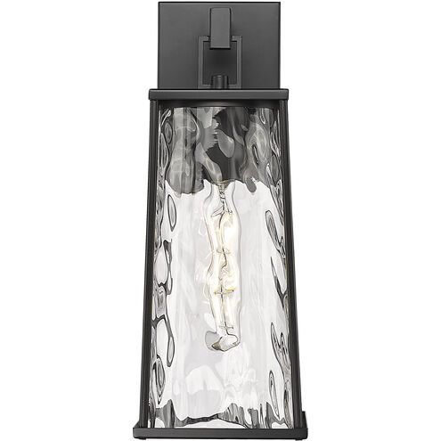 Dutton 1 Light 16 inch Powder Coated Black Outdoor Wall Sconce